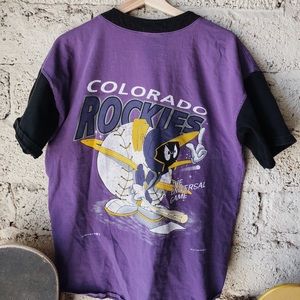 Vintage Colorado Rockies baseball button up